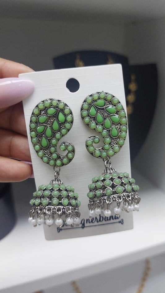 MINT GREEN SILVER JUMKHAS E0088
