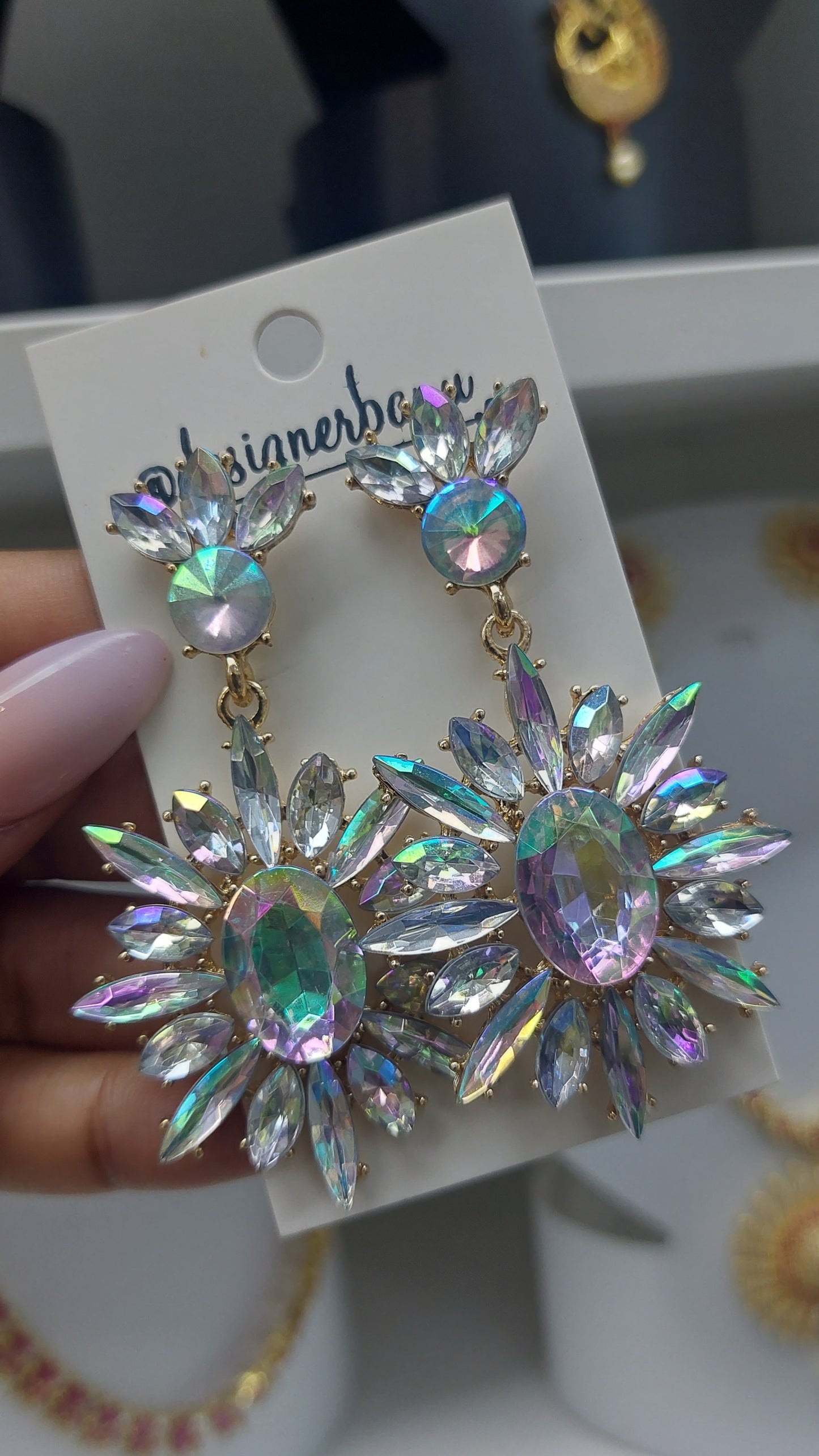 GOLD FASHION EARRINGS E0088