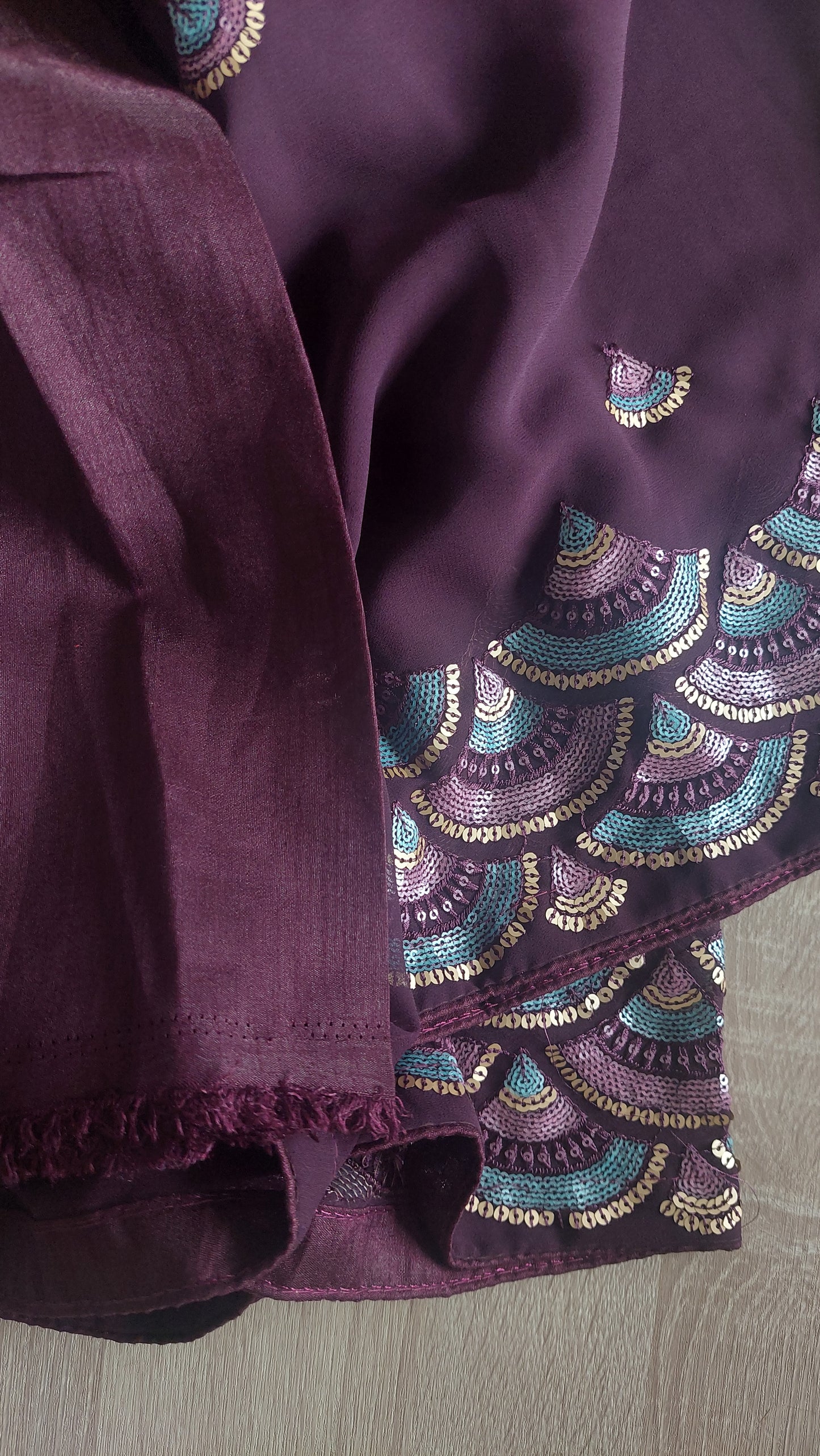 PLUM DESIGNER SAREE