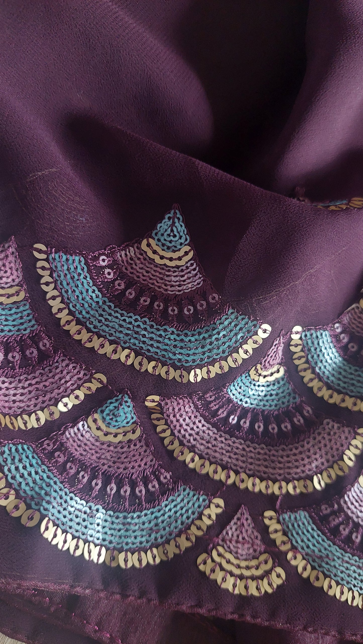 PLUM DESIGNER SAREE