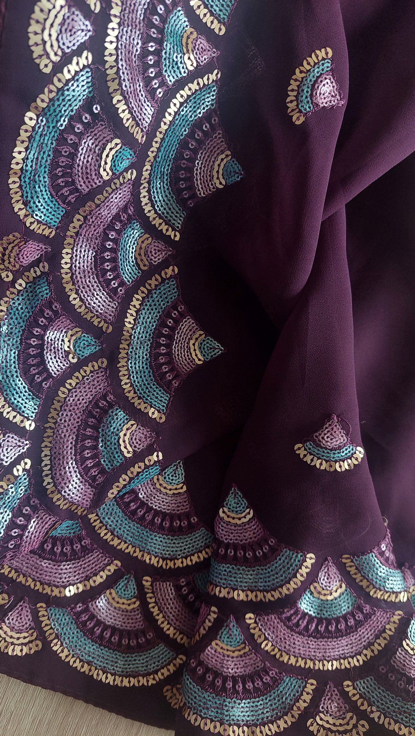 PLUM DESIGNER SAREE