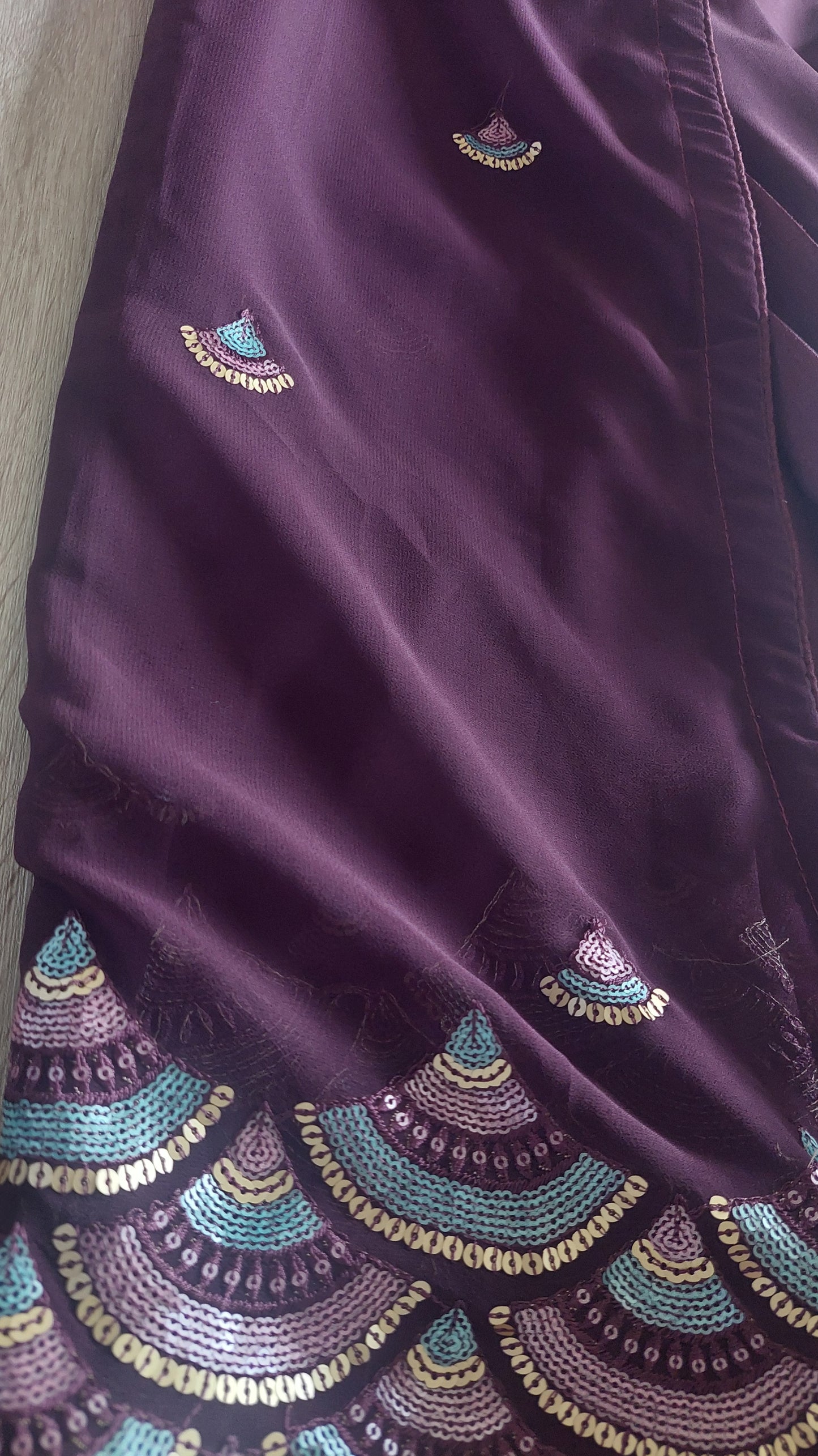 PLUM DESIGNER SAREE