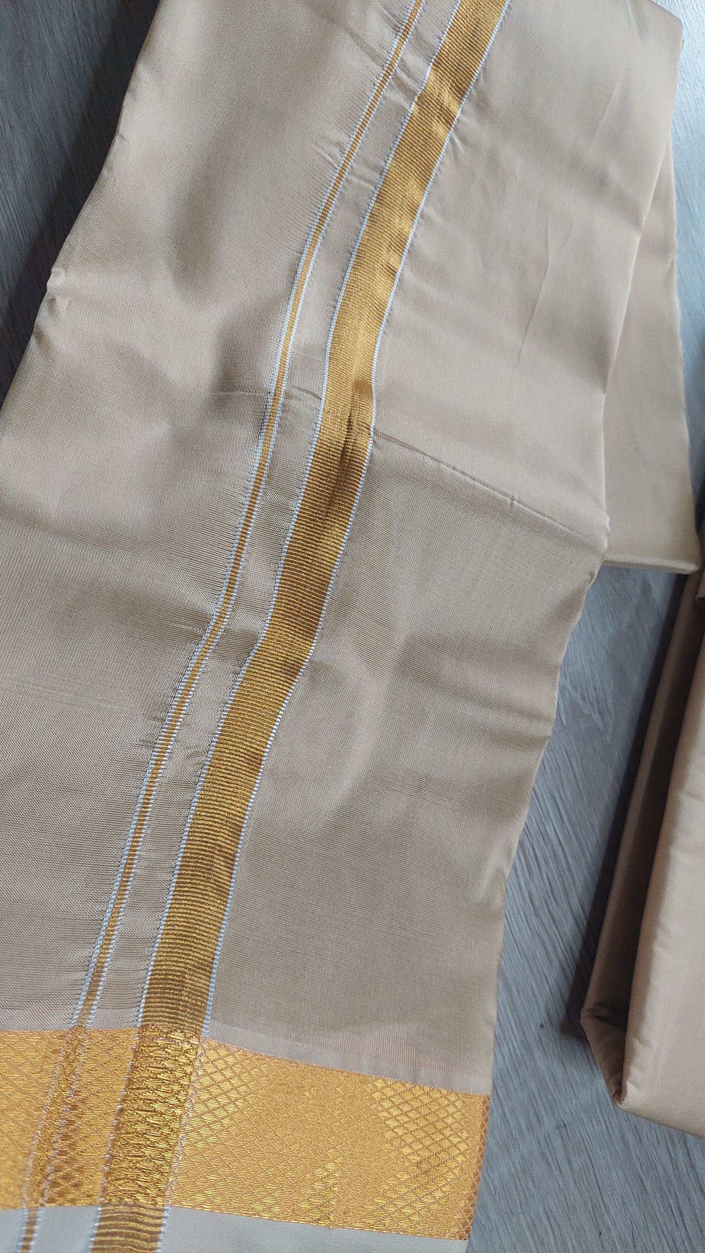 CHAMPAGNE GOLD VESTI & SHIRT