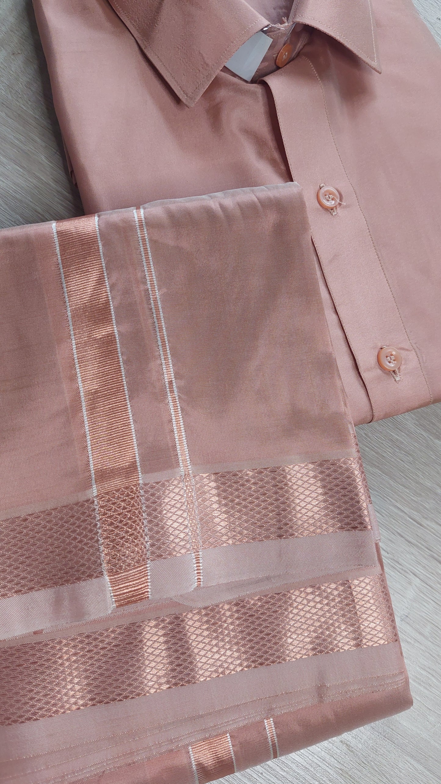 ROSE GOLD VESTI & SHIRT
