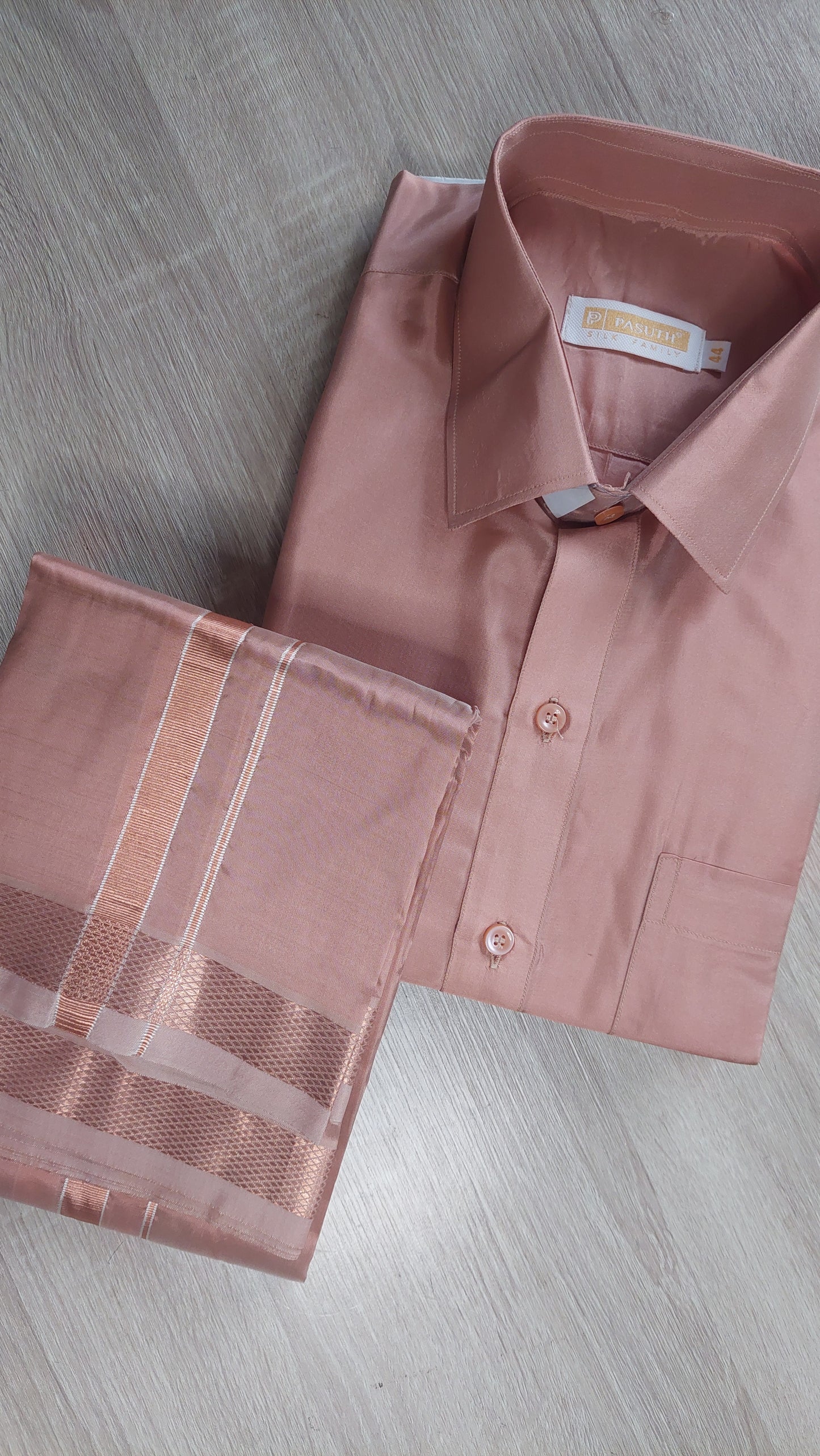 ROSE GOLD VESTI & SHIRT