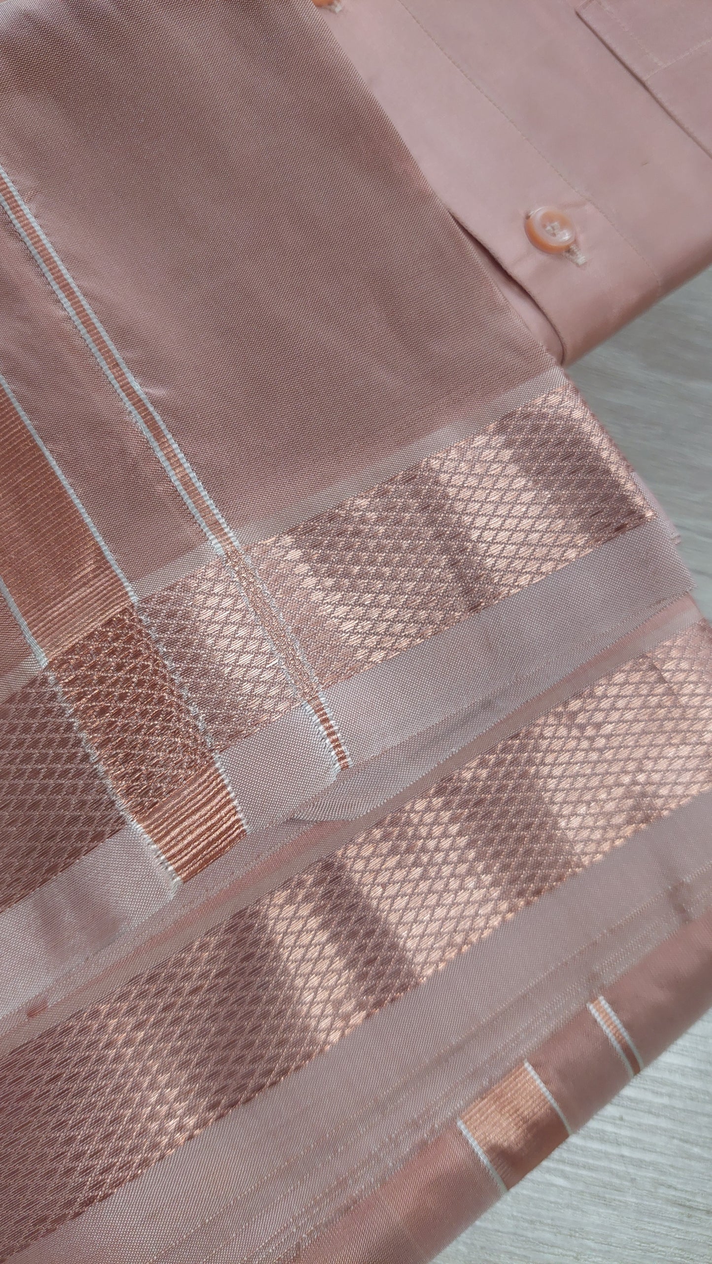 ROSE GOLD VESTI & SHIRT