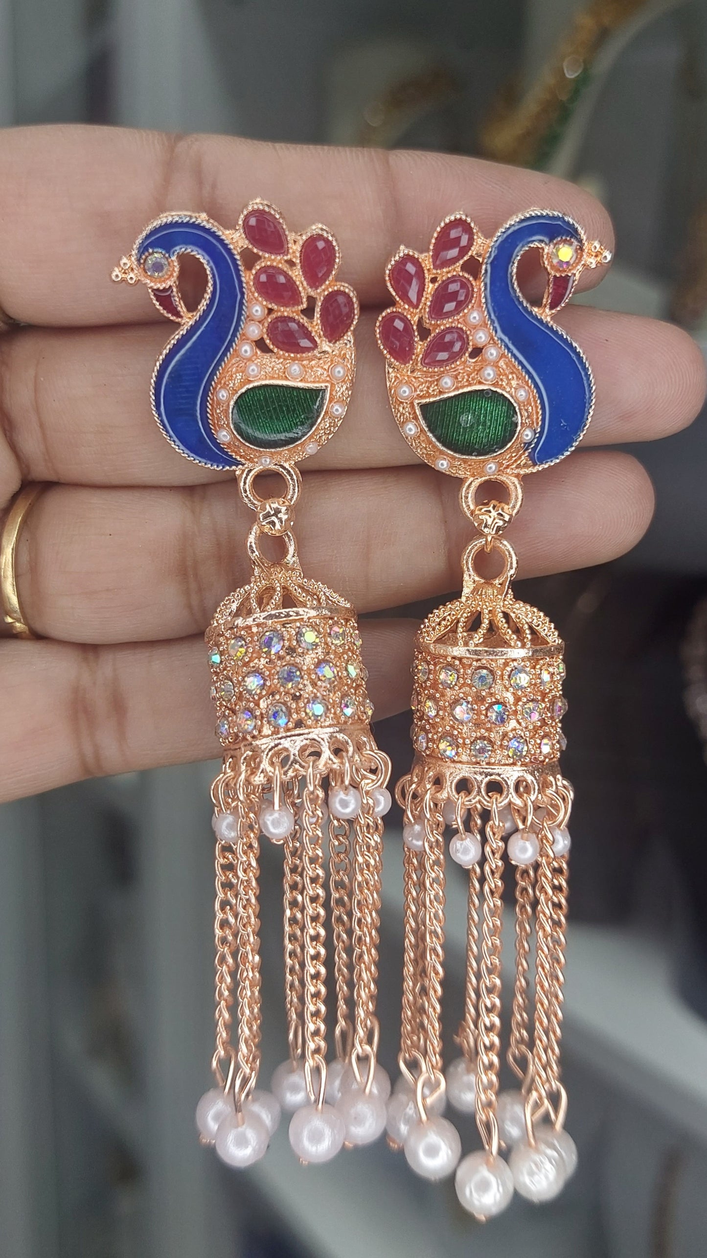 ROSE GOLD LONG JUMKHAS