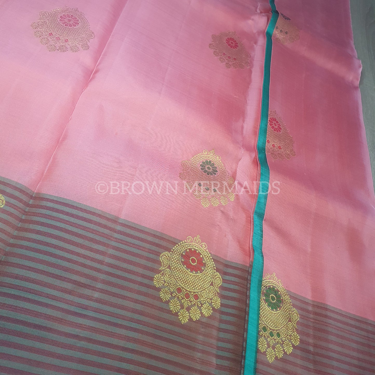 PINK PURE KANJIPURAM DESIGNER SILK SAREE