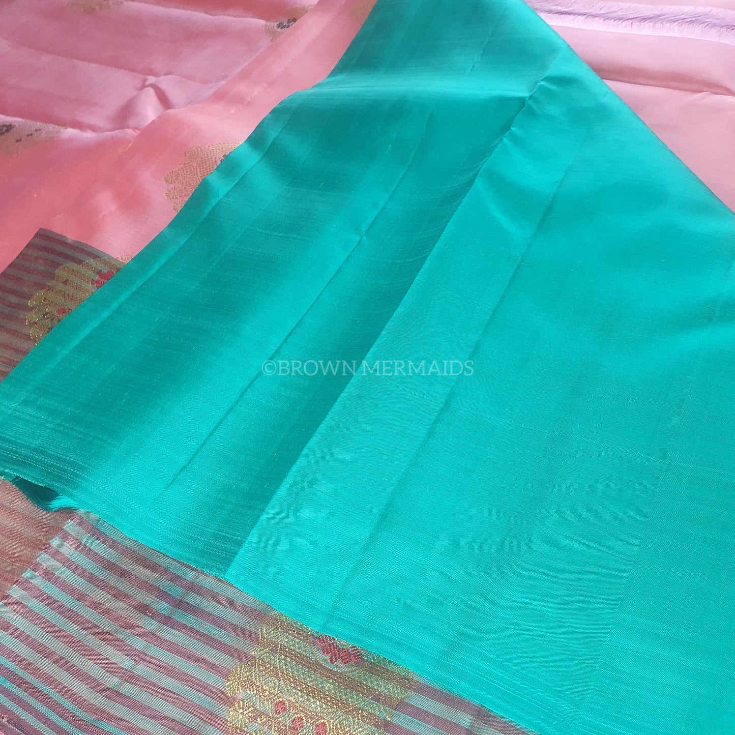 PINK PURE KANJIPURAM DESIGNER SILK SAREE
