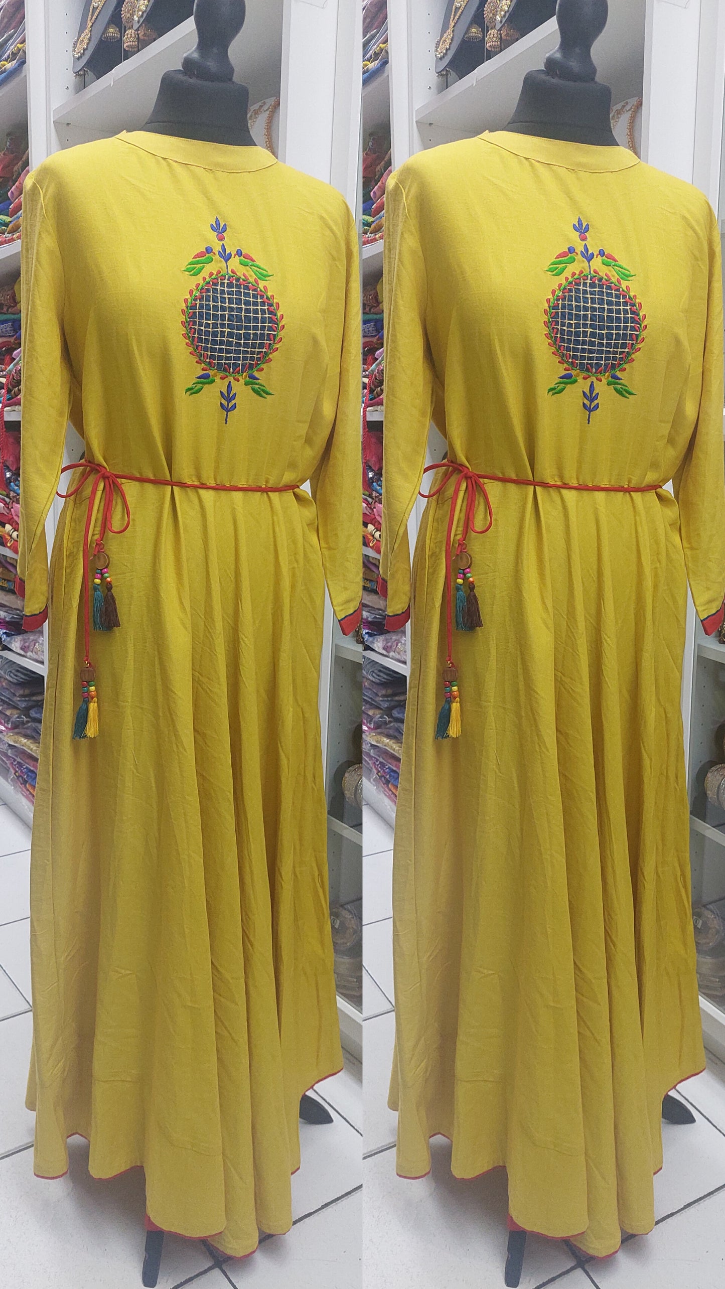 YELLOW GOWN (XXL)