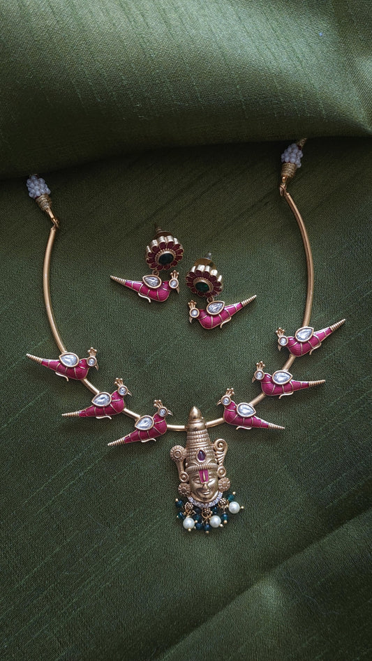 KUNDAN JADAU NECKLACE & EARRINGS