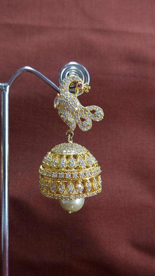 YELLOW GOLD A.D. STONE JUMKHAS E0216