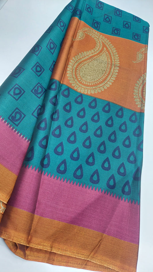 SATIN SILK PARTY SAREE