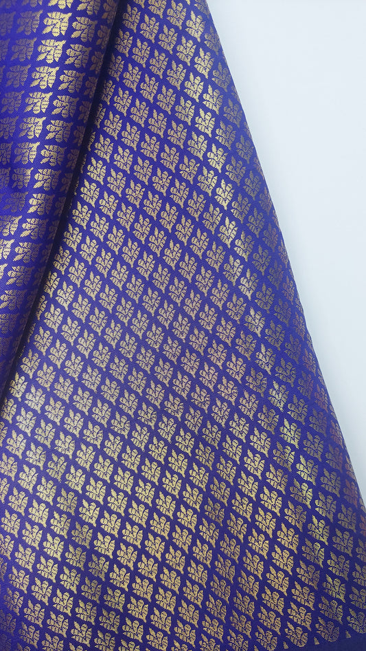 PURPLE & GOLD BROCADE MATERIAL