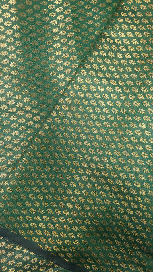 GREEN & GOLD BROCADE MATERIAL 002