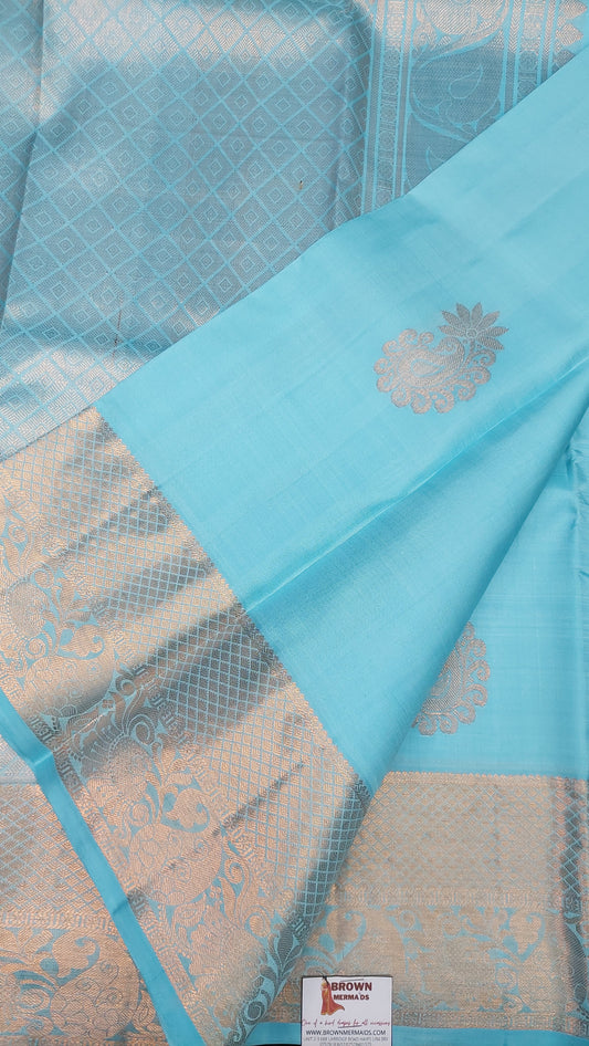 LIGHT BLUE KANJIPURAM