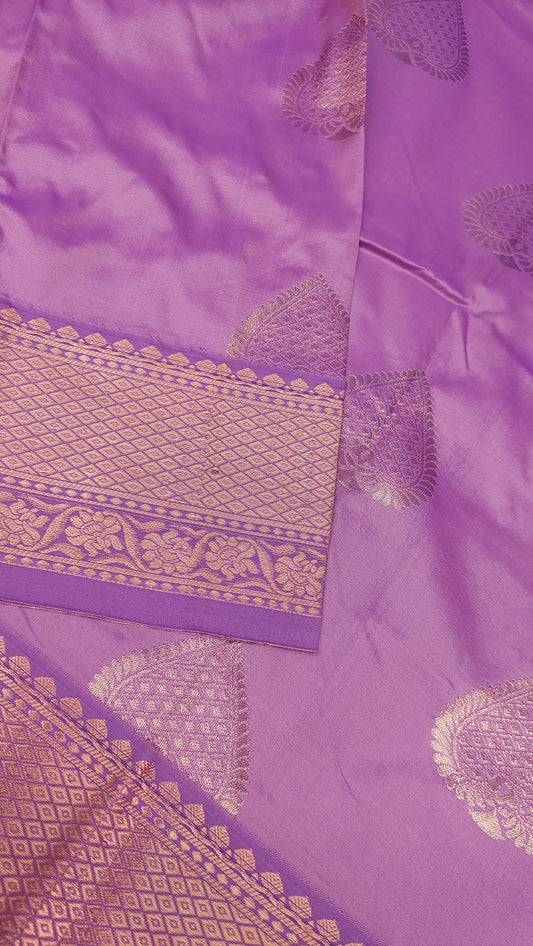 LIGHT PURPLE SILK SAREE