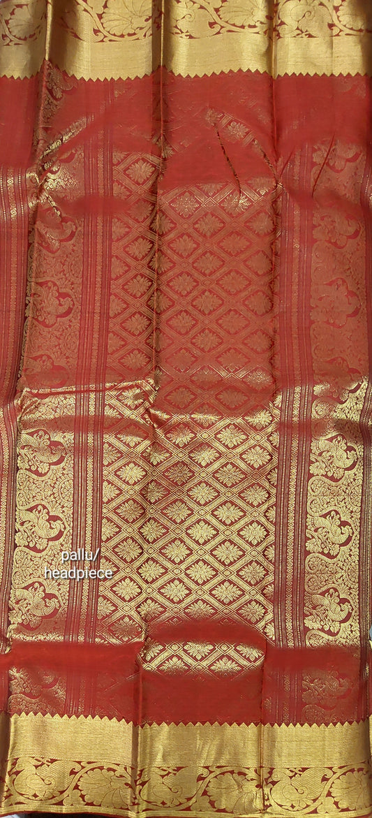 DEEP RED KANJIPURAM