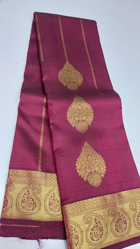 MAROON BRIDAL KANJIPURAM
