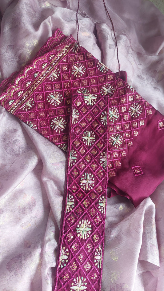 BLUSH PINK PARTY SAREE