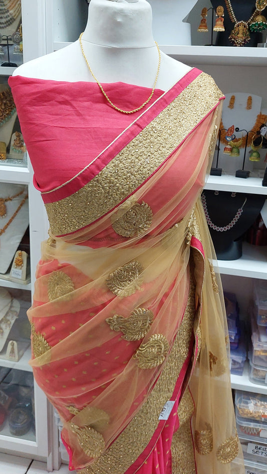 HALF & HALF DESIGNER SAREE 070