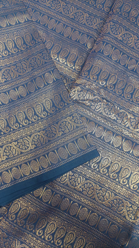 DARK NAVY BLUE KUBER SILK