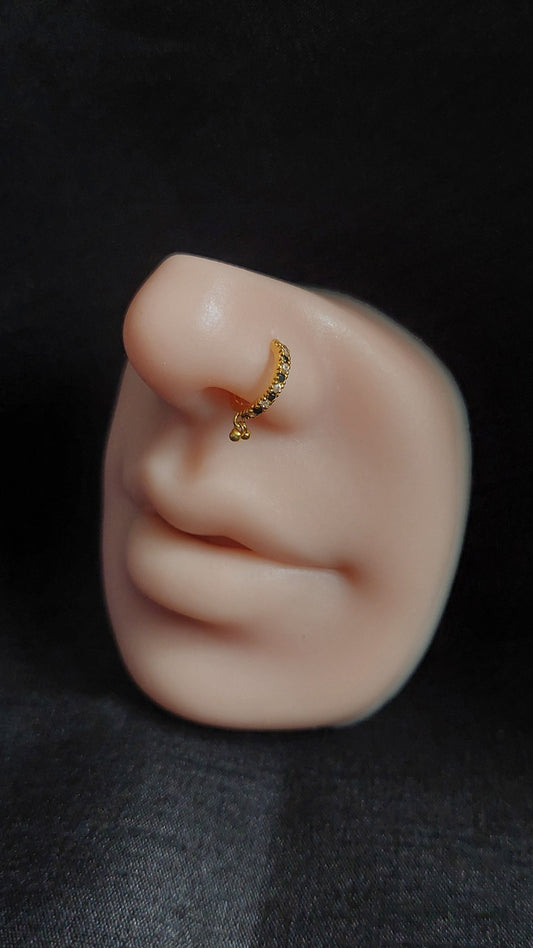 18ct Gold | CZ Nose ring | 016