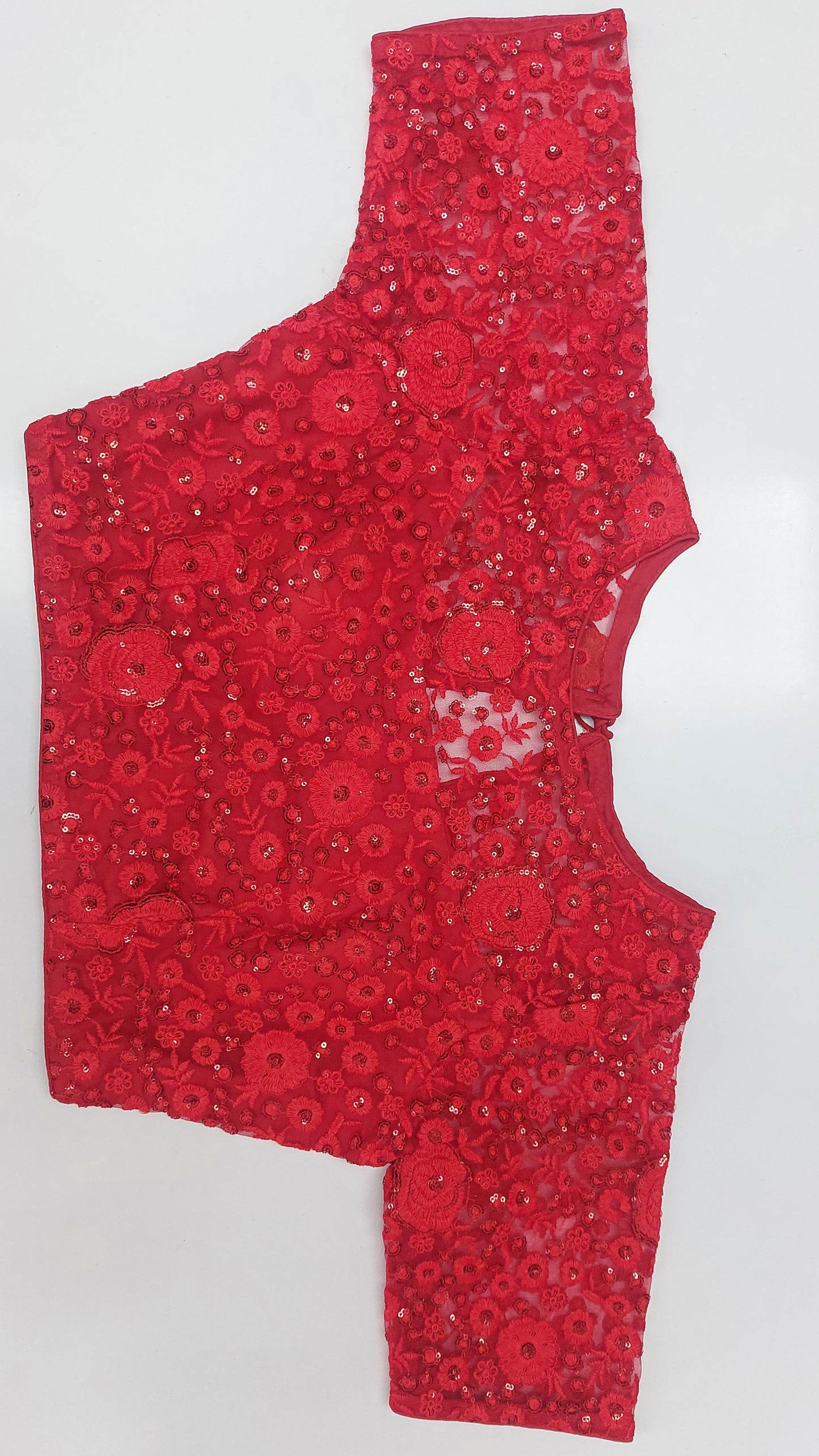 RED NET DESIGNER BLOUSE