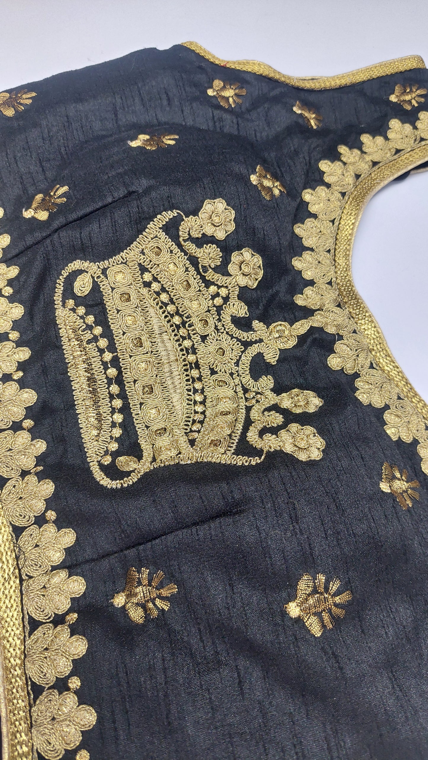 BLACK & GOLD DESIGNER BLOUSE