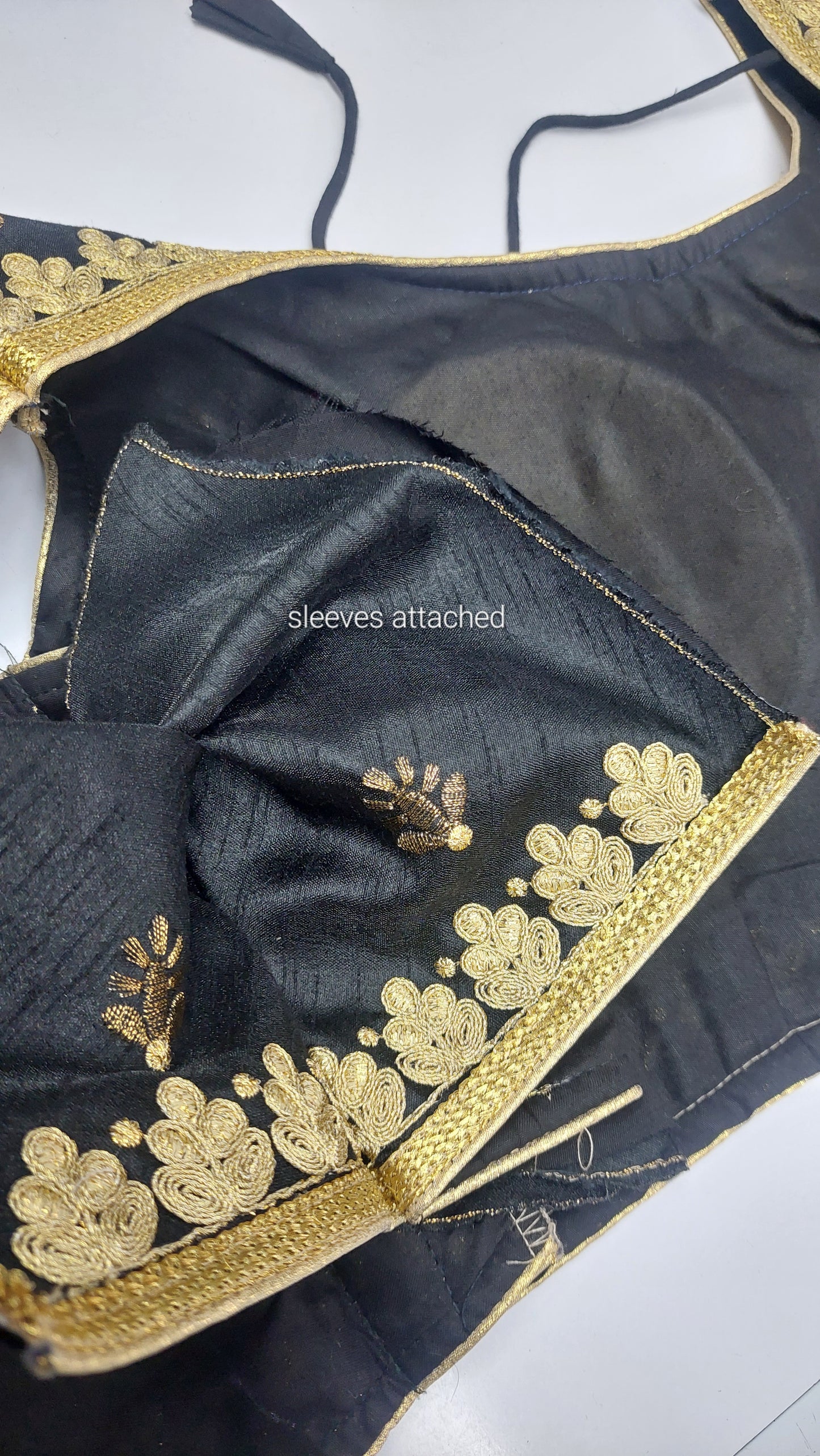 BLACK & GOLD DESIGNER BLOUSE