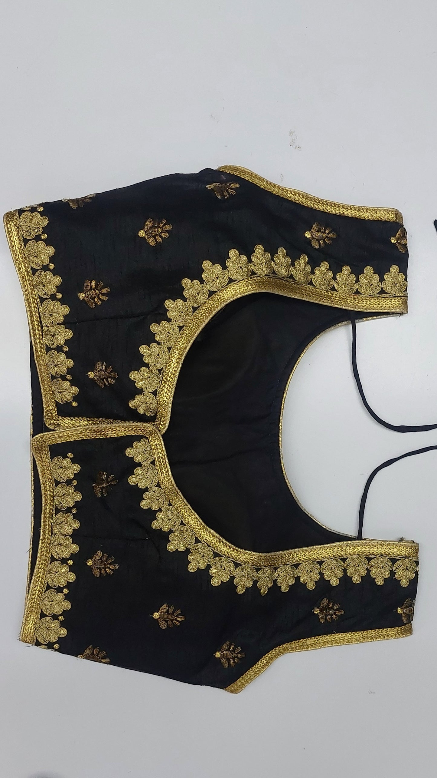 BLACK & GOLD DESIGNER BLOUSE