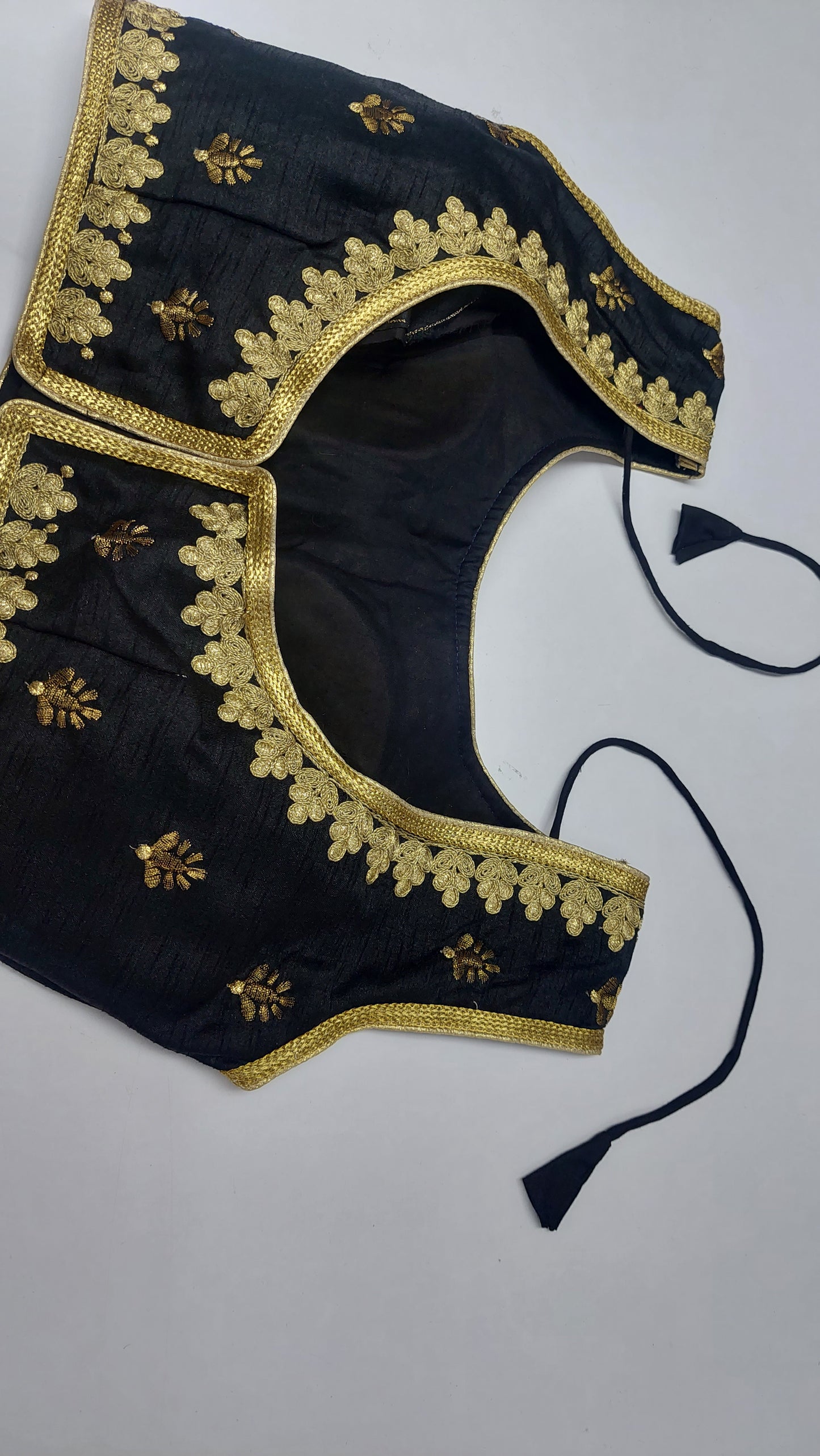 BLACK & GOLD DESIGNER BLOUSE