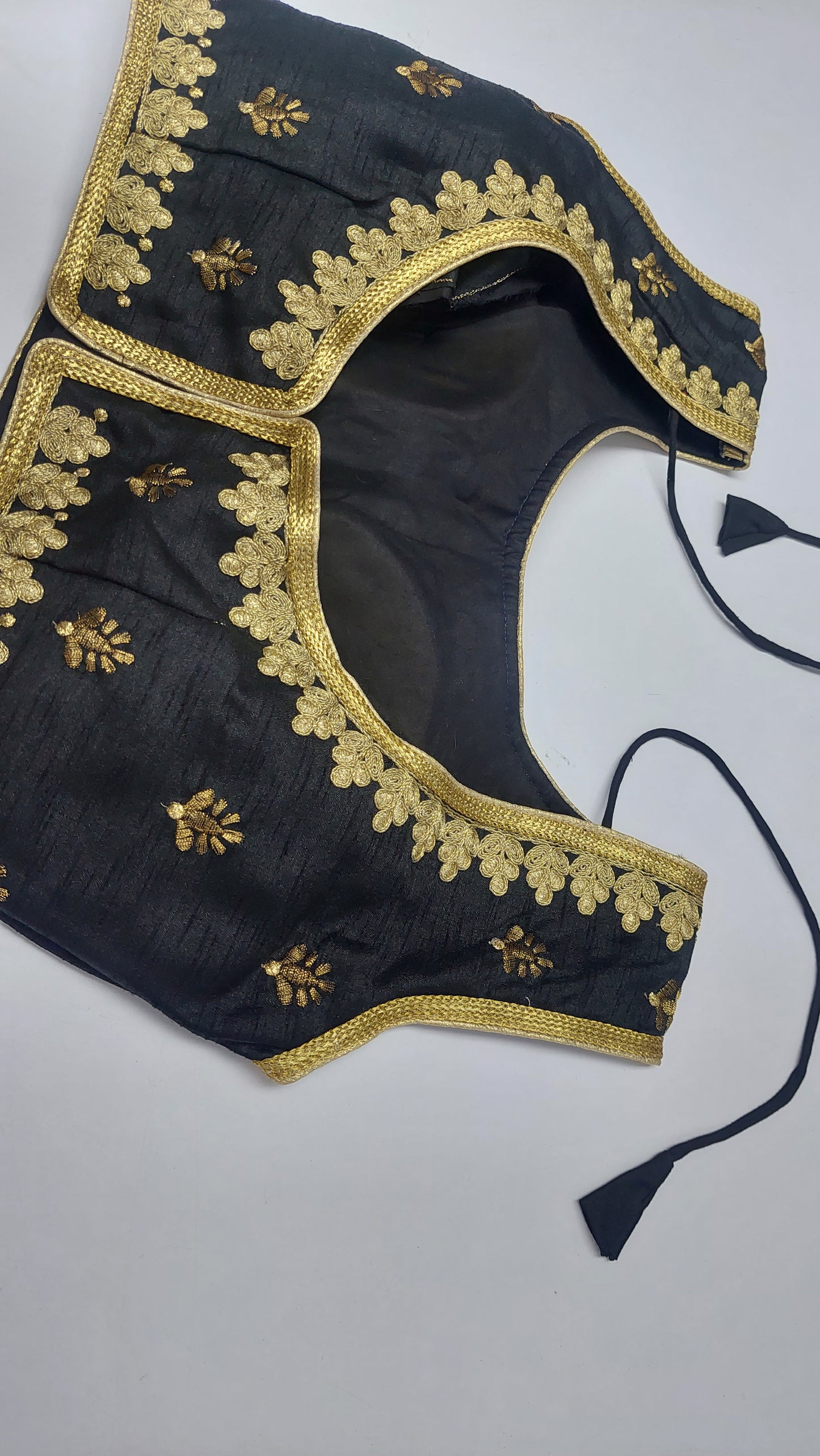 BLACK & GOLD DESIGNER BLOUSE