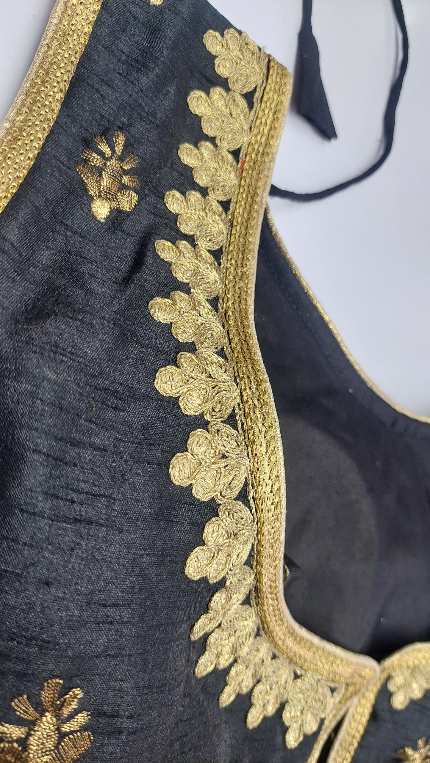 BLACK & GOLD DESIGNER BLOUSE