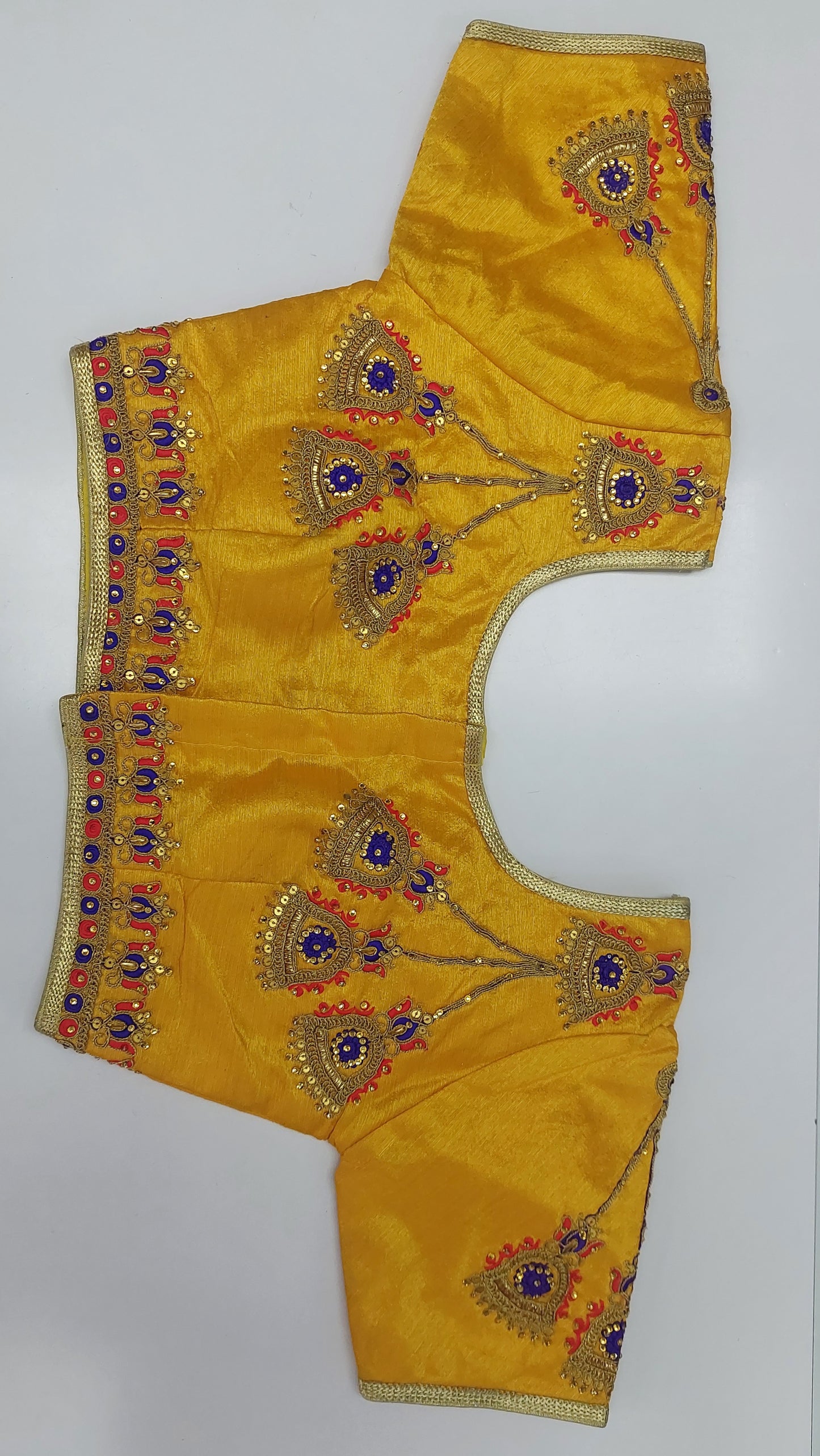 MANGO YELLOW DESIGNER BLOUSE