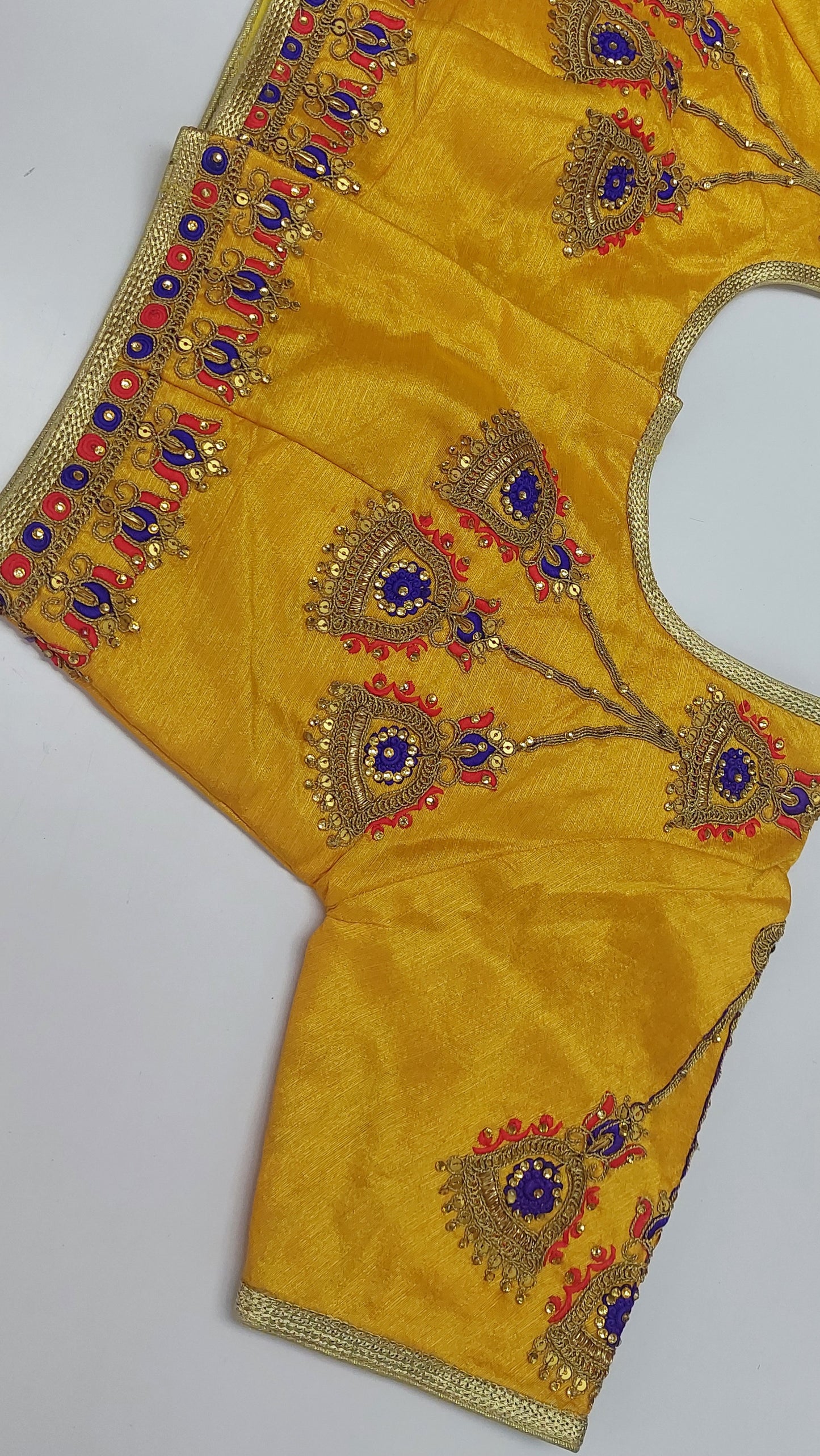 MANGO YELLOW DESIGNER BLOUSE