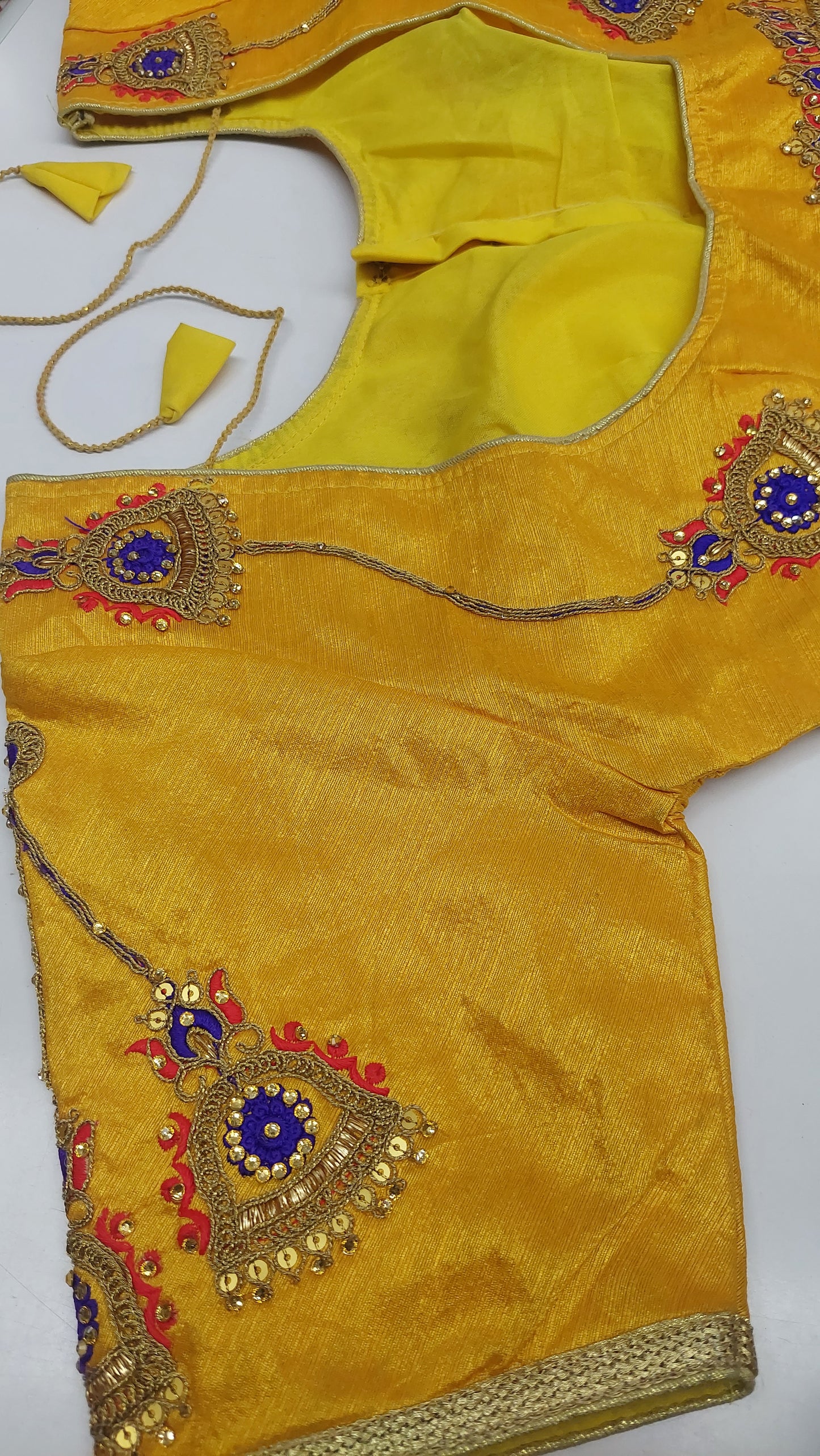 MANGO YELLOW DESIGNER BLOUSE