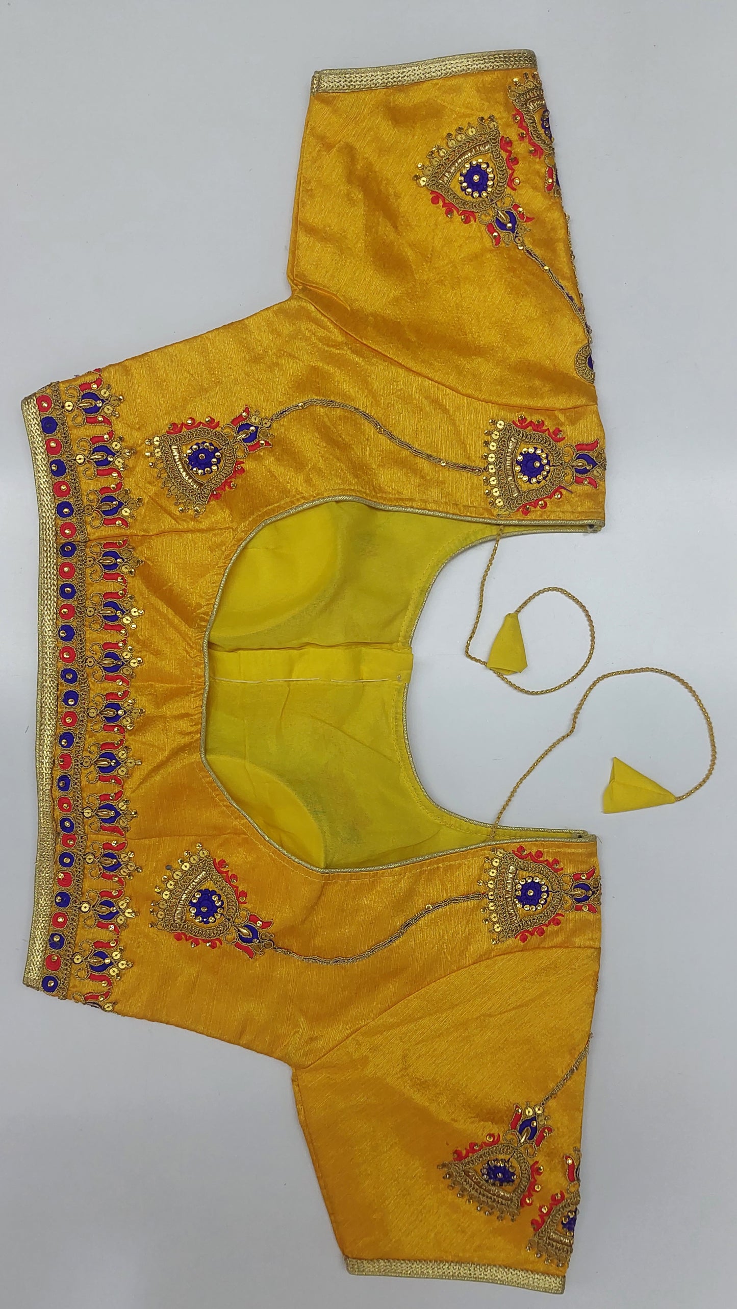 MANGO YELLOW DESIGNER BLOUSE