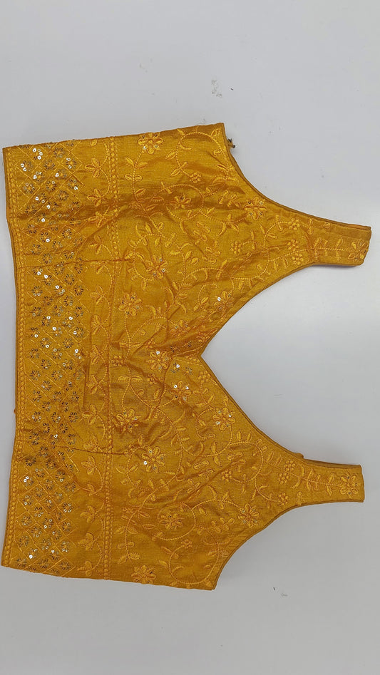 YELLOW DESIGNER BLOUSE