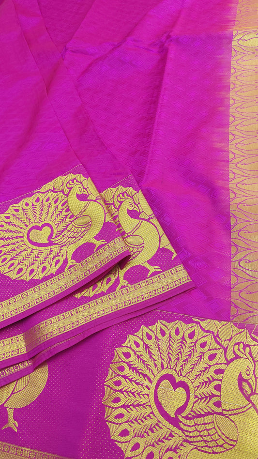 MAGENTA SILK SAREE