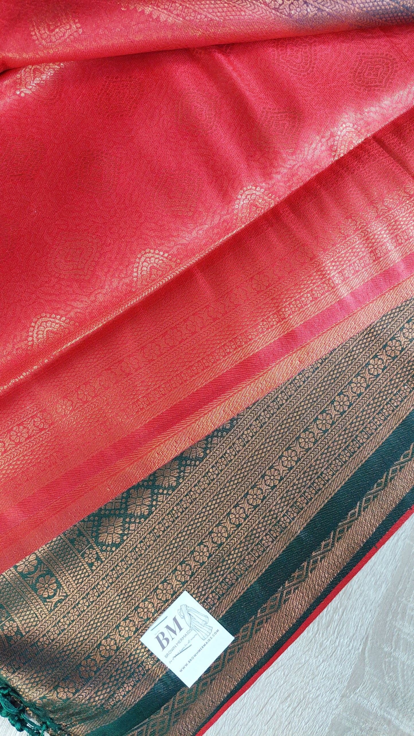 RED & GREEN SAREE