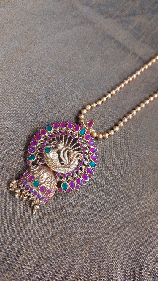 PEACOCK SHORT NECKLACE