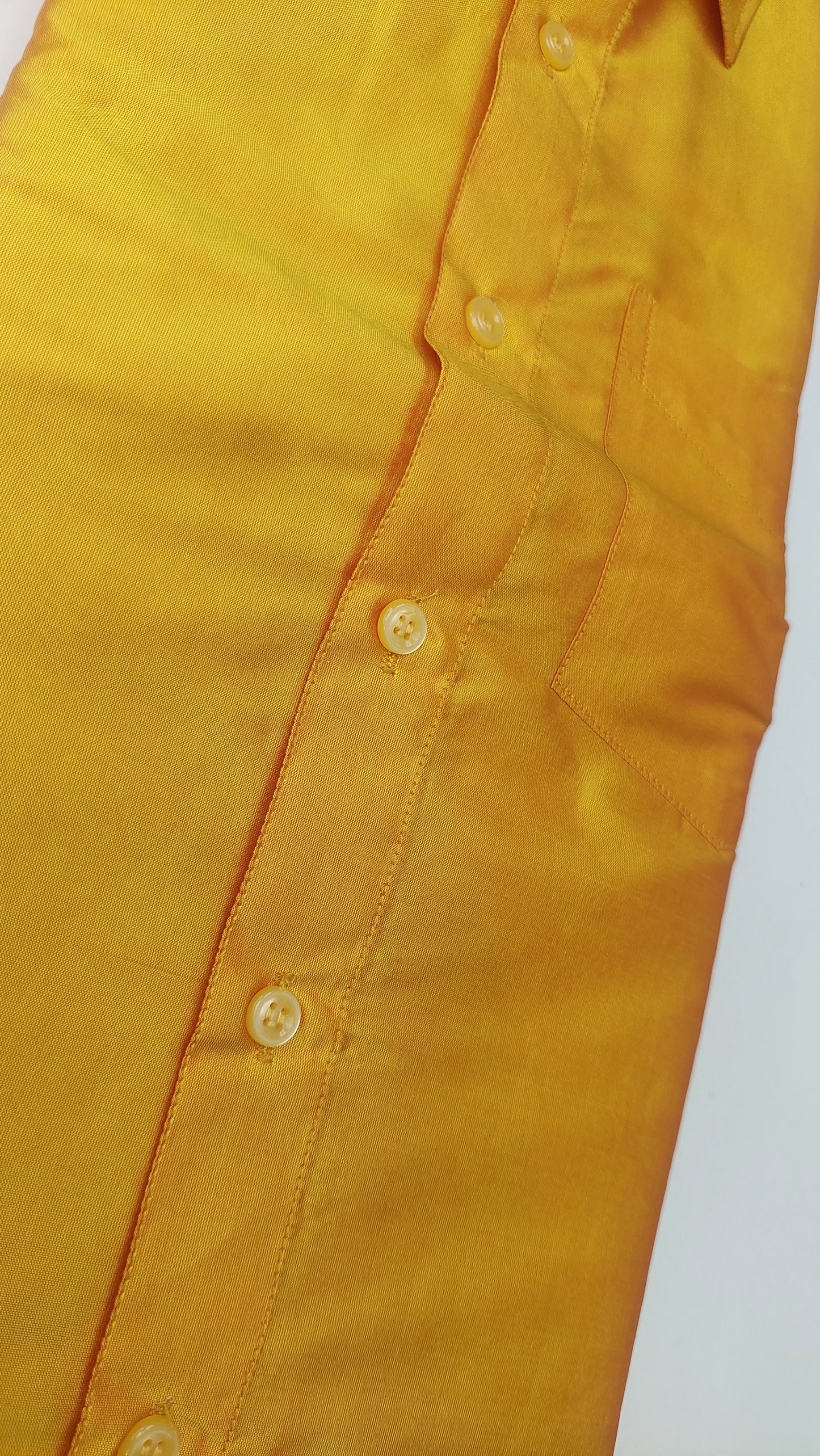 ORANGE GOLD SILK SHIRT