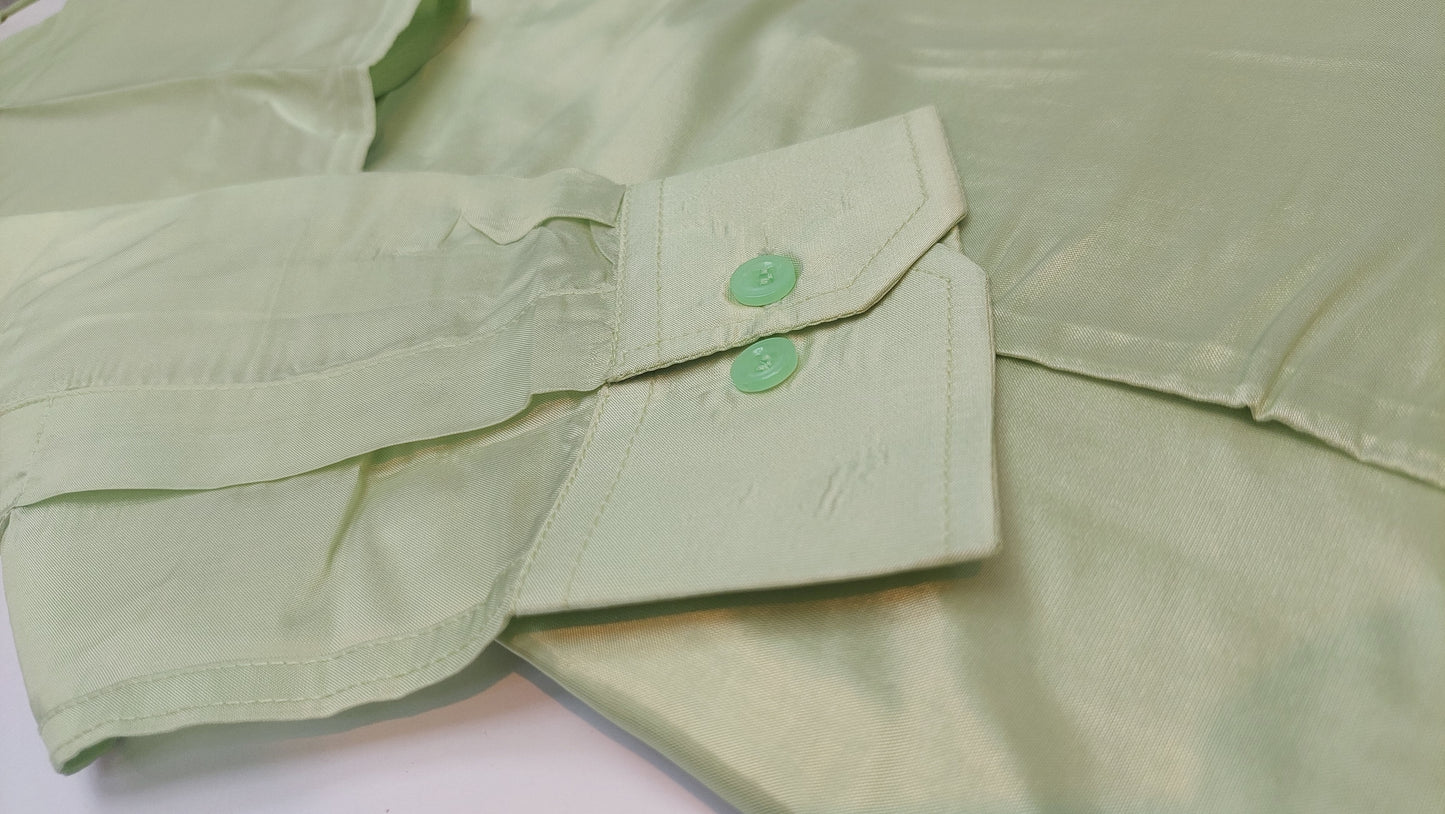 SAGE GREEN SILK SHIRT