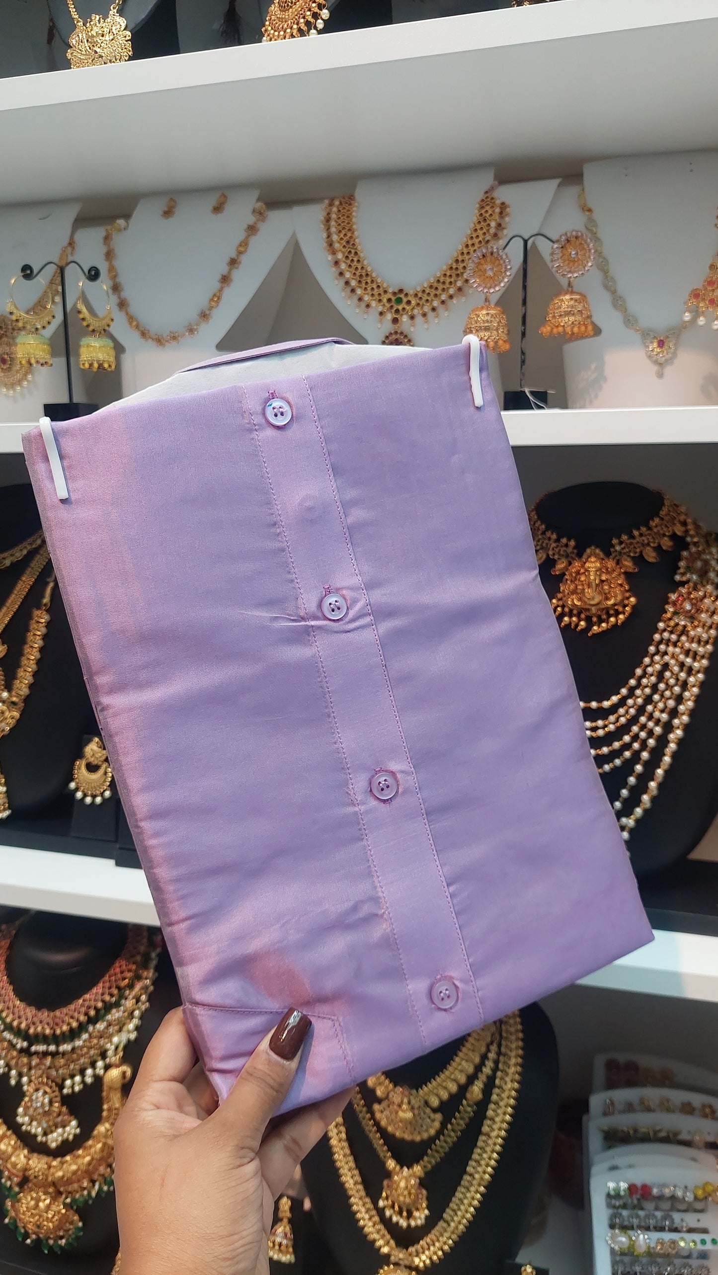 LAVENDER SILK SHIRT