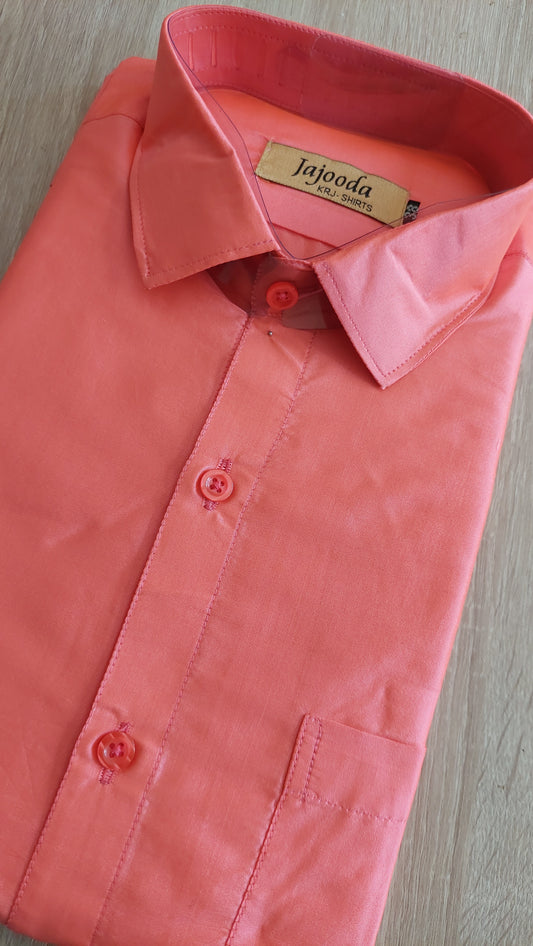 PINK SHERBET SILK SHIRT