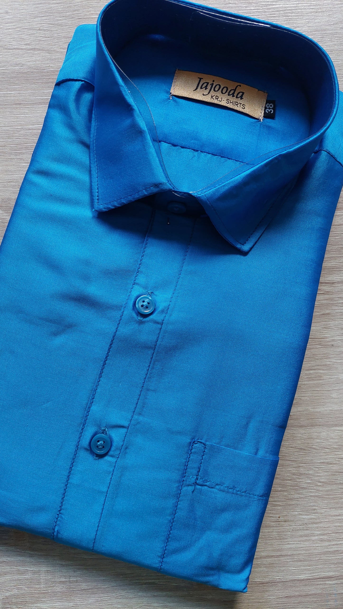 BUTTERFLY BLUE SILK SHIRT