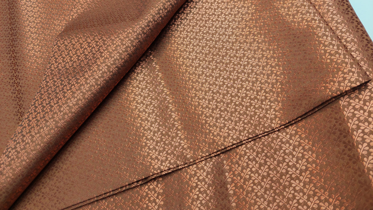 COPPER BROCADE MATERIAL