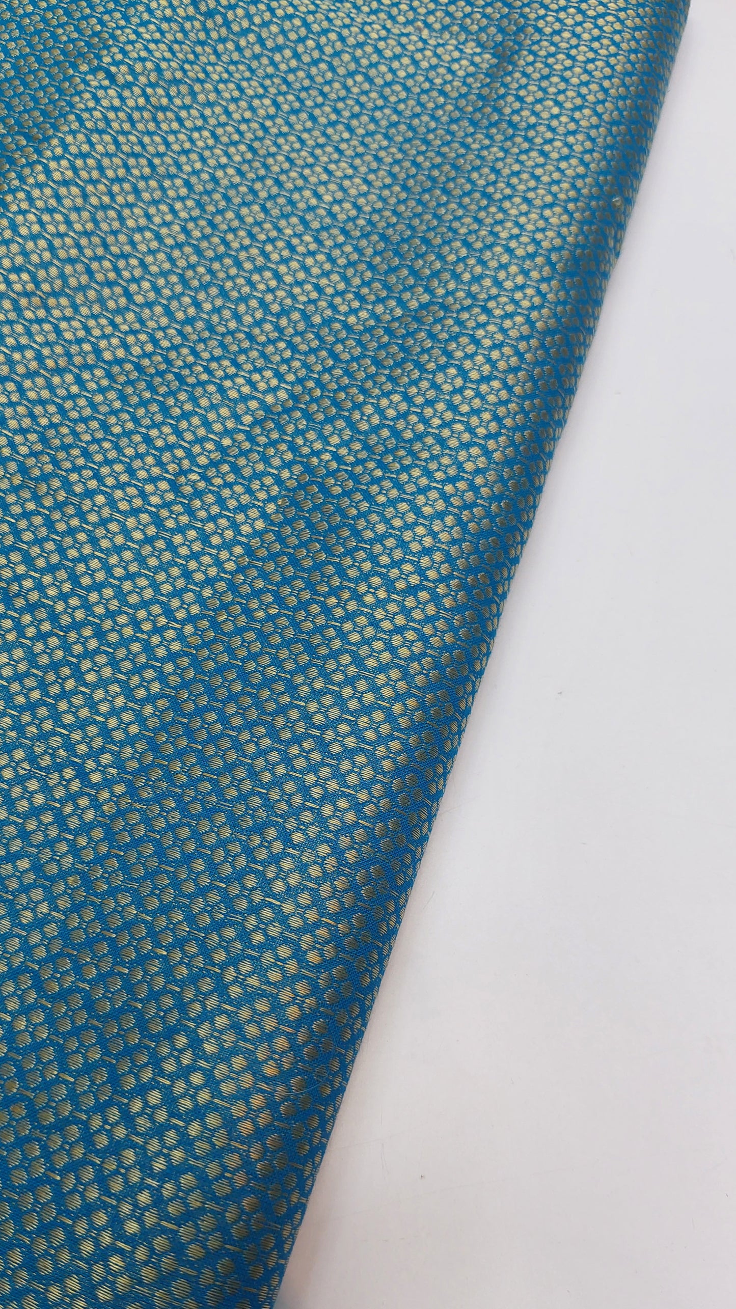 SKY BLUE BROCADE MATERIAL