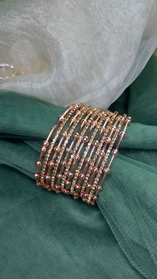 COPPER & GOLD BANGLE SET